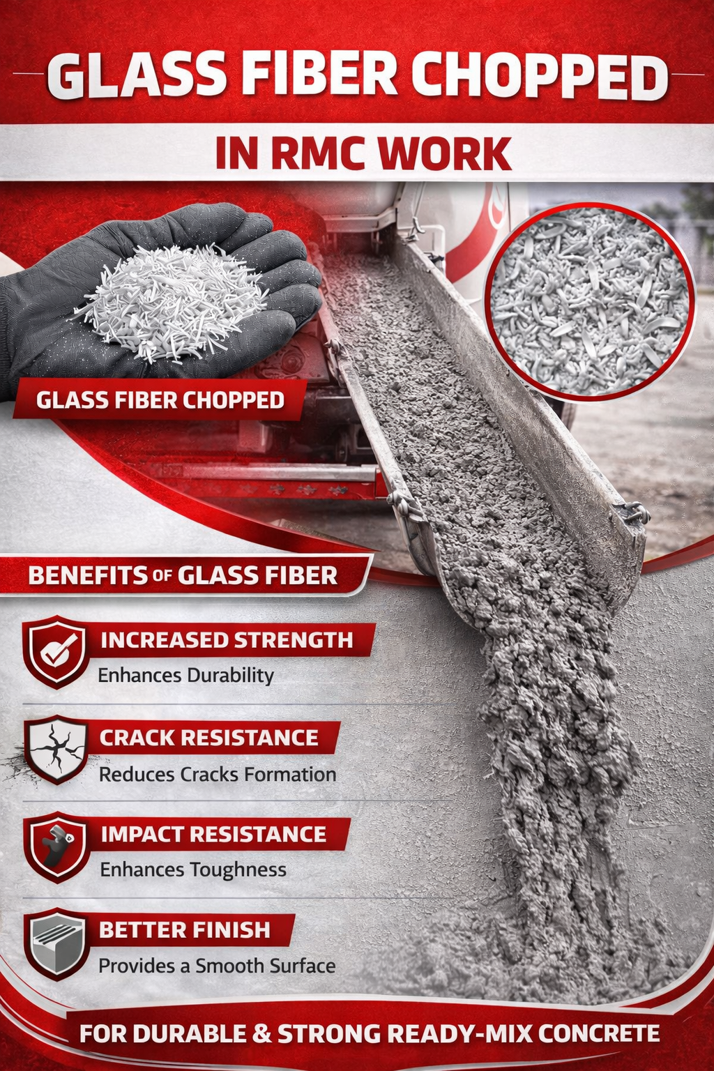 Fiberglass Chopped Strands for Concrete usage 7